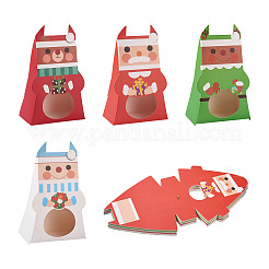 40 шт. 4-х цветные рождественские картонные бумажные коробки&nbsp;CON-MB0001-03