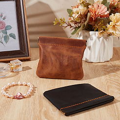 2 pochette à monnaie vintage en cuir&nbsp;AJEW-CL0005-02