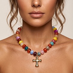 Colgante de cruz religiosa de acero inoxidable 304&nbsp;SG1003-3