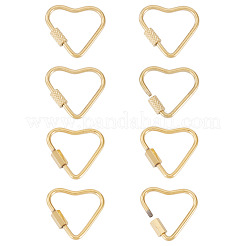 8 Stück 2 Stile 304 Edelstahl Schraube Karabiner Schloss Charms&nbsp;STAS-TA0005-51