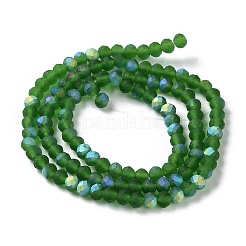 Chapelets de perles en verre imitation jade&nbsp;EGLA-A034-T3mm-MB24