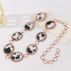 Сплав с искусственной кожей с принтом коровы FS-WGD408C-02