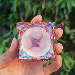 Générateurs d'énergie de résine de pyramide d'orgonite&nbsp;PW-WG50D47-01