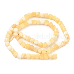 Естественный желтый нефрит бисер нитей&nbsp;G-F797-A26-01