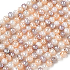 Fili di perle di perle d'acqua dolce coltivate naturali&nbsp;PA-CBAC463-05