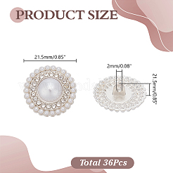 36 шт. пуговицы из цинкового сплава с 1 отверстиями BUTT-AR0001-30