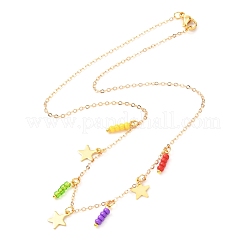 Chaînes de câble en laiton pendentif colliers ensembles&nbsp;NJEW-JN03721-02
