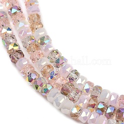 Стеклянные бусины с гальваническим покрытием &nbsp;X-EGLA-B011-04A-02