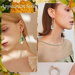 60 шт. 2-цветная фурнитура для сережек из нержавеющей стали 304 DIY-CN0002-52