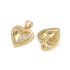 Messing micro pave klare zirkonia anhänger&nbsp;ZIRC-I367-13G-08