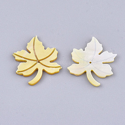 Осенняя тема желтые подвески в виде ракушек SSHEL-T007-12