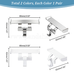 2 пара 2-х цветных пластиковых украшений для обуви FIND-GA0003-85