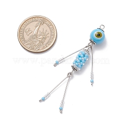 Подвески в виде человека из стеклянных бус&nbsp;PALLOY-MZ00997-01