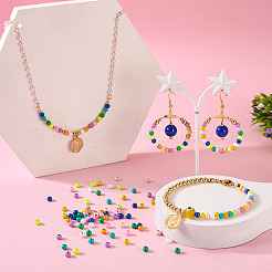 100шт 10 цвета окрашенные распылением бусины из сплава FIND-TA0003-08