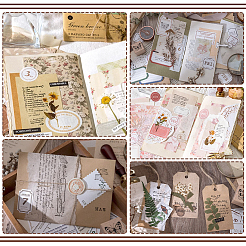 2 пакет 2 стиля прямоугольные бумажные блокноты для скрапбукинга DIY-CP0009-06