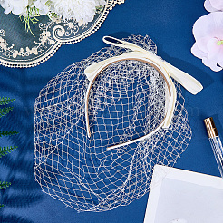 Марлевая сетка вуаль ткань бант резинки для волос&nbsp;AJEW-WH20018-96