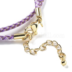 Fabrication de colliers tressés en cordon polyester&nbsp;MAK-L043-03G-22