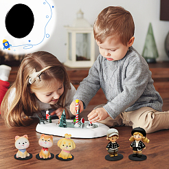 Basi di visualizzazione per action figure rotonde piatte in acrilico da 40 pezzo&nbsp;KY-FG0001-14