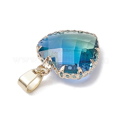 Подвески из стекла градиентного цвета k9 с имитацией турмалина&nbsp;PALLOY-JF03453