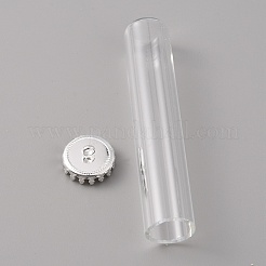 Прозрачные стеклянные бутылки подвески&nbsp;LS-GLAA-WH0039-03S