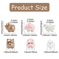 5 шт. акриловые бусины с УФ-покрытием&nbsp;PACR-YW0001-33