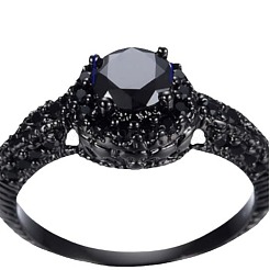 Плоские круглые латунные кольца со стразами&nbsp;FS-WG232E0-05