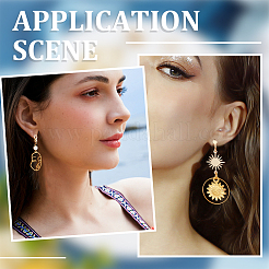 40 шт. фурнитура для сережек-клипс из нержавеющей стали 304 STAS-BBC0003-39