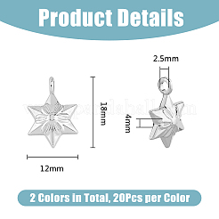Подвески из сплава 40шт 2 цветов&nbsp;FIND-DC0005-50