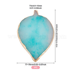 Palette de couleurs d'agate imitation résine 1 pièce&nbsp;MRMJ-TA0001-47C