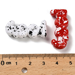 Непрозрачные и окрашенные распылением акриловые бусины OACR-G049-03