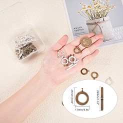 Застежки тоггл в тибетском стиле  TIBE-PH0004-84