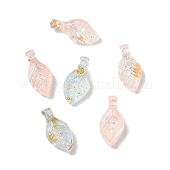 Anhänger aus transparentem Acryl und Goldfolie&nbsp;AC-CBAF9C1-04A-12