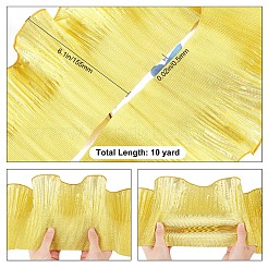 Кружевная отделка из полиэстера и органзы с оборками и складками OCOR-WH0070-15C