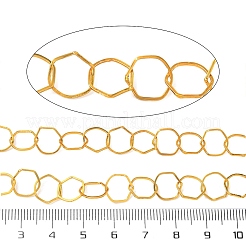 Gestellplattierungsketten aus Messing mit Sechskantgliedern&nbsp;CHC-N009-03G