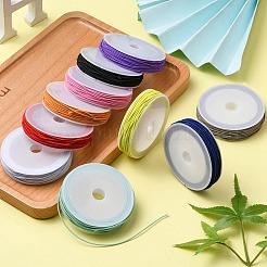 10 rollo de cordón elástico de poliéster redondo de 10 colores&nbsp;EC-YWC001-03