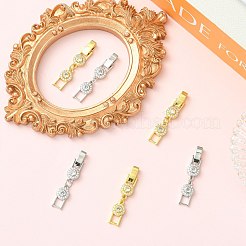 6 fermoir pliant en laiton et strass bicolore&nbsp;FIND-CJ0005-97