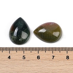 天然インディアンアゲート瑪瑙カボション  ティアドロップ  20~20.5x15~15.5x6.5~7mm&nbsp;G-H094-01A-18