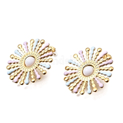 Pendientes de acero inoxidable 304 para mujer&nbsp;EJEW-A164-05G