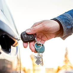 6 шт. 3 подвески из сплава в виде крыльев ангела в тибетском стиле с брелоком KEYC-PH0001-82