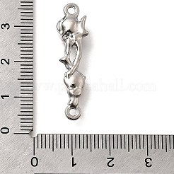 Подвески-соединители в виде сердечек из сплава со стразами&nbsp;FIND-D305-10P