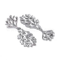 Серьги-гвоздики из нержавеющей стали 304 EJEW-M250-02C-P