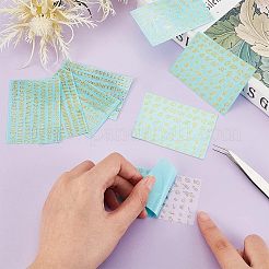 8 шт. 2 стиля латунных самоклеящихся наклеек с картинками STIC-OC0001-02