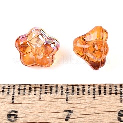 Chapelets de perles en verre transparent électrolytique&nbsp;EGLA-N055-03A-04