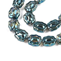 Стеклянные бусины с гальваническим покрытием &nbsp;EGLA-T021-05F