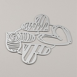 Kohlenstoffstahl Schneidwerkzeuge Schablonen&nbsp;DIY-WH0043-97MP