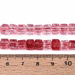 Хрустящие прозрачные стеклянные бусины нити GLAA-N062-6mm-09