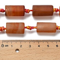 Натуральный красный агат бисер нитей G-F807-B02-02