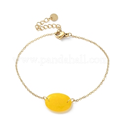 Bracelets à maillons en acier inoxydable 304&nbsp;BJEW-A036-24G-01