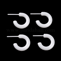 Гипоаллергенные серьги-гвоздики из биокерамики с цирконием и керамикой EJEW-Z023-02G