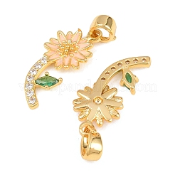 Латунные микро проложить кубического циркония подвески&nbsp;KK-H262-18G